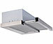 Rosenstein & Söhne Flachschirm-Dunstabzugshaube, Umluft, 350m³/Std. Saugleistung, silber Rosenstein & Söhne Flachschirm-Dunstabzugshauben Umluft/Abluft, Unterbau