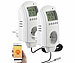 revolt 2er-Set WLAN-Steckdosen-Thermostate für Heizgeräte, App, Sprachbefehl revolt WLAN-Steckdosen-Thermostate