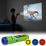 Playtastic Projektor-Taschenlampe für Kinder, 24 Bilder, 3 Bildscheiben, Dinos Playtastic Projektor-Taschenlampen für Kinder 