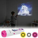Playtastic Projektor-Taschenlampe für Kinder, 24 Bilder, 3 Bildscheiben, Einhorn Playtastic Projektor-Taschenlampen für Kinder 
