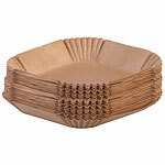 Rosenstein & Söhne 400 Stück Backpapiere für Heißluftfritteusen mit 5 - 7,5 l, 20 x 20 cm Rosenstein & Söhne Backpapiere für Heißluftfritteuse 