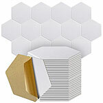 Carlo Milano 24 selbstklebende Hexagon-Akustikplatten, Schallabsorption,weiß Carlo Milano Akkustikplatten 
