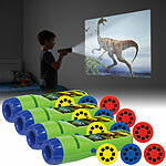 Playtastic 4er Set Projektor-Taschenlampe für Kinder, 24 Bilder, Dinos Playtastic Projektor-Taschenlampen für Kinder 