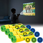 Playtastic 4er Set Projektor-Taschenlampe für Kinder, 24 Tier-Bilder Playtastic Projektor-Taschenlampen für Kinder 