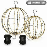Leuchtkugeln / Spritzwassergeschützte LED-Leuchtkugel mit Timer, klappbar, Batteriebetrieb für günstige € 27,00 bis € 29,99 kaufen