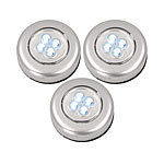 3er-Set Universal-LED-Lampen Schrankleuchte Touch Light Klebepad