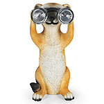 Handbemaltes Solar-Erdm&auml;nnchen mit Fernglas