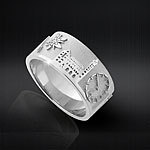 CiaoRing.Schweiz - Fingerring Damen & Herren Silber 925 Gr�sse 54 