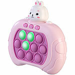 Playtastic 2er-Set Quick-Push-Bubble-Spielkonsole "Hase", Tierform, Batterien Playtastic Quick-Push-Bubble-Spielkonsolen mit Display