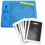 Playtastic 2er-Set magnetische Reise-Zeichentafeln, Stift & Vorlagen, rot & blau Playtastic Magnetische Zeichentafeln