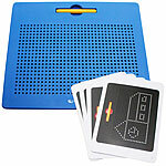 Playtastic Magnetische Reise-Zeichentafel, Stift & Vorlagen, 31 x 25,5 cm, blau Playtastic Magnetische Zeichentafeln