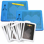 Playtastic 2er-Set magnetische Reise-Zeichentafeln, blau, 17,5 x 21,5 x 1,2 cm Playtastic Magnetische Zeichentafeln