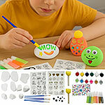 Playtastic Steine-Malset mit 10 Steinen und Nachtleuchtfarben Playtastic Steine-Malsets