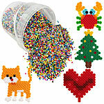 Playtastic 30.000 bunte Bügelperlen im Eimer, in 22 Farben Playtastic Bügelperlen