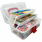 Playtastic Bastelset mit 2000 Stück Bastelmaterial und Koffer Playtastic Bastelkoffer