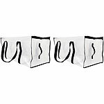 infactory 2er-Set Aufbewahrungstaschen, Schultergurt & Reißverschluss, 90 Liter infactory Aufbewahrungs- und Umzugstaschen