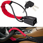 Lescars Universal-Lenkradschloss für Auto-Diebstahlsicherung, 3 Schlüssel Lescars Universal Lenkradschlösser für Anschnallung