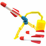 Playtastic Spielzeug-Schaumraketen-Set mit 3 Raketen, Abschussrampe, Fußpumpe Playtastic Schaumraketen-Spielzeuge
