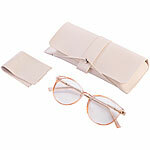 PEARL Augenschonende Brille mit Blaulicht-Filter, ohne Sehstärke, Soft Case PEARL Bildschirm-Brillen mit Blaulicht-Filter 