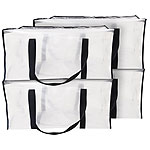 infactory 4er-Set Aufbewahrungstaschen, Schultergurt & Reißverschluss, 90 Liter infactory 