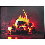 infactory Animiertes LED-Wandbild "Kaminfeuer", 40 x 30 cm infactory Animierte LED-Bilder "Kaminfeuer" 