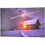 infactory Quadro LED animato "Casa con stella cadente", 38 x 58 cm infactory quadri da parete natalizi a LED