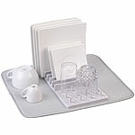 Rosenstein & Söhne Abtropfgestell mit Abtropfmatte, 40 x 45 cm Rosenstein & Söhne Geschirr-Abtropfmatten