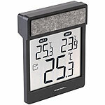 PEARL Digitales Fensterthermometer, zeigt Außen-, Höchst- und Tiefstwerte PEARL Fensterthermometer