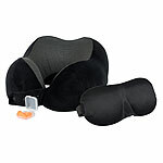 newgen medicals Ergonomisches Nackenkissen aus Memory-Schaum, mit Aufbewahrungstasche newgen medicals Memory-Foam-Nackenhörnchen