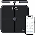 newgen medicals Digitale Körperfettwaage mit Handsensoren, Bluetooth-App, 8 Elektroden newgen medicals Körperanalysewaagen mit Handsensor und App, kompatibel zu Apple Health, Google Fit und mehr