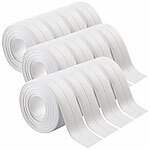 AGT 12er-Set wasserfeste Dichtungsbänder, 38 mm x 3,3 m, weiß AGT Selbstklebende Dichtungsbänder