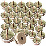 AGT 32er-Set Filzgleiter für Möbel und Möbelfüsse, Ø 25 mm AGT Filzgleiter für Möbel und Möbelfüße mit 25 mm Durchmesser, Schraubmontage