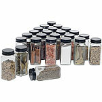 Rosenstein & Söhne 24er-Set Gewürzgläser mit Streueinsätzen, je 120 ml, 240 Etiketten Rosenstein & Söhne Gewürzgläser-Sets