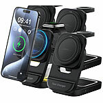Callstel 4er-Set Faltbare MagSafe-Ladestation für iPhone, Apple Watch & AirPods Callstel Faltbare 3in1-MagSafe-Ladestationen für iPhones, Apple Watches & AirPods