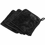 PEARL 3er-Set XXL-Mikrofaser-Trockentuch, 40 x 40 cm, schwarz PEARL XXL-Mikrofaser-Trockentücher