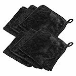 PEARL 6er-Set XXL-Mikrofaser-Trockentuch, 40 x 40 cm, schwarz PEARL XXL-Mikrofaser-Trockentücher