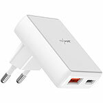 revolt Flaches USB-Netzteil mit USB-C PD 30 W, USB-A Quick Charge 18 W revolt Flache USB-Wandnetzteile mit USB-A und USB-C, PD und QC 