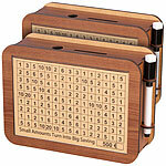 infactory 2er-Set Motivations- & Ziel-Spardosen aus Holz mit Stickern & Markern infactory 