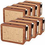 infactory 8er-Set Motivations- & Ziel-Spardose aus Holz mit Stickern & Markern infactory 