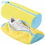 PEARL 2er-Set Schuhwaschbeutel für die Waschmaschine, Reißverschluss, gelb PEARL Schuhwaschbeutel für die Waschmaschinen, mit Reißverschlüssen