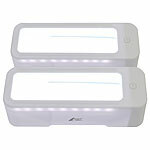 AGT 2er-Set Akku-Leselupe mit Licht, CCT-LEDs, 3x-Vergrößerung, dimmbar AGT Akku-Leselupen mit Lichtern, CCT-LEDs, dimmbare