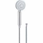 BadeStern Duschkopf mit 2-Meter-Schlauch, wassersparend, Druckerhöhung, grau BadeStern Duschköpfe mit Druckerhöhung