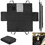 Lescars Auto-Schondecke für Hunde, Seitenschutze, Sichtfenster, für Rücksitz Lescars Auto-Schondecke für Hunde