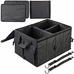 Lescars Kofferraum-Organizer mit Fächern und Deckel, 50 Liter, Anti-Rutsch Lescars Kofferraum-Organizer mit Fächern