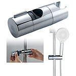 BadeStern Handbrause-Halterung für Duschstange mit Ø 19 - 25 mm, silber BadeStern Duschbrausen-Halterungen