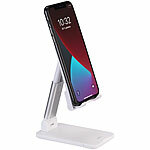 Callstel Verstellbare Universal-Handy- & Tablethalterung, klappbar, rutschfest Callstel 