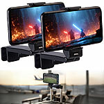 Callstel 2er-Set Universal-Reise-Handyklemmhalterung, bis 96 mm Geräte-Breite Callstel Reise-Handyhalterungen