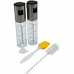 Rosenstein & Söhne 2er-Set Essig-und Öl-Sprüher für Grill, Braten, Kochen, Glas, 100 ml Rosenstein & Söhne Essig- & Öl-Sprüher 