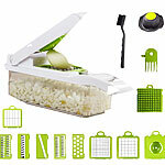 Rosenstein & Söhne 16in1-Gemüseschneider, Gemüsehobel, Wüfelschneider, Schredder und mehr Rosenstein & Söhne Obst- & Gemüseschneider 