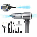 Sichler Haushaltsgeräte 3in1-Akku-Handstaubsauger & Gebläse, 25 kPa, 3 Stufen, Brushless Motor Sichler Haushaltsgeräte 3in1-Akku-Handstaubsauger zum Saugen, Blasen und Vakuumieren 